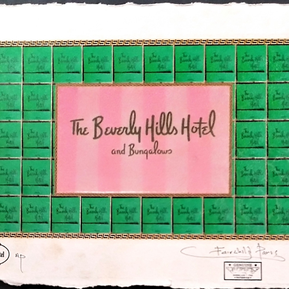 The Beverly Hills Hotel AP. Print by Fairchild Paris